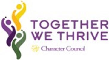 Logo with colorful figures and text 'Together We Thrive'.