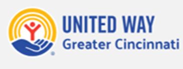 Logo of United Way Greater Cincinnati with a hand and person icon.