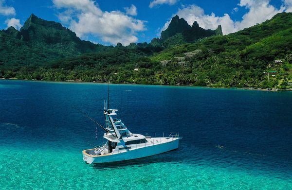 SeaWolf 49 anchored in Moorea