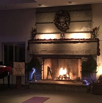 Fire inside the home