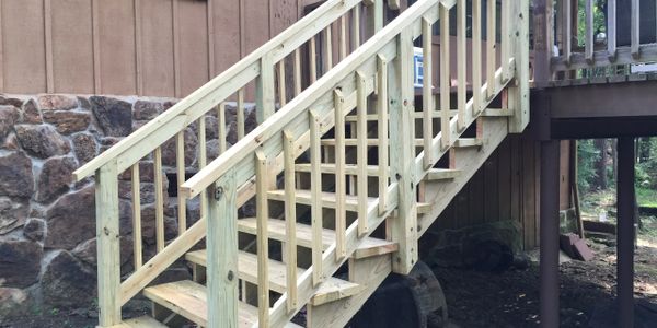 Deck stair build