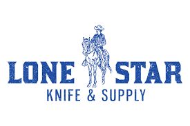 Lone Star Knife &amp; Supply logo with cowboy on horse.