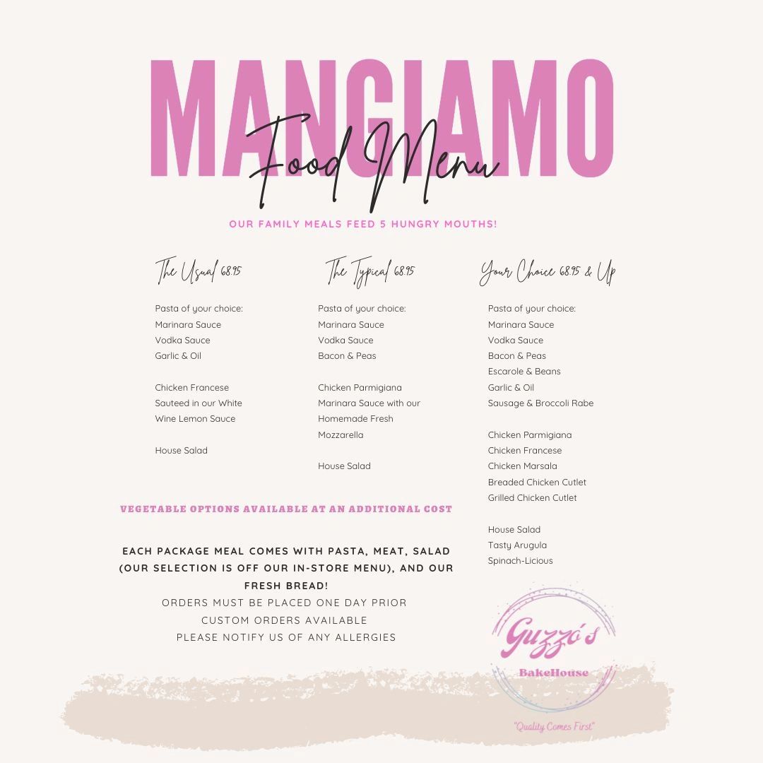 Specialty Catering Menus