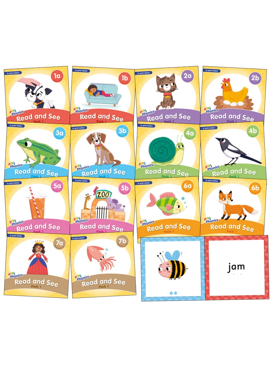 Jolly Phonics Read and See, Pack 1 (in print letters)