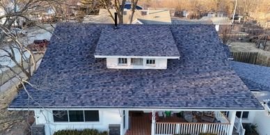 Residential roof replacement completed by Premier Construction serving Ottumwa, Iowa.