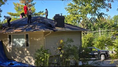 Commercial roofing installation in North Liberty, Iowa by Premier Construction