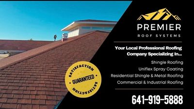 Commercial roofing installation in Keokuk, Iowa by Premier Construction