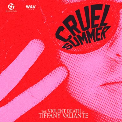 Red-themed album cover for 'Cruel Summer' by Tiffany Valiante.