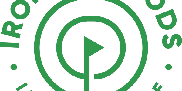 Logo for Irons &amp; Woods Indoor Golf.