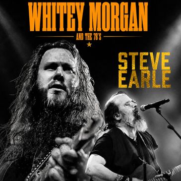 Whity Morgan and Steve Earle concert poster for June 20th.