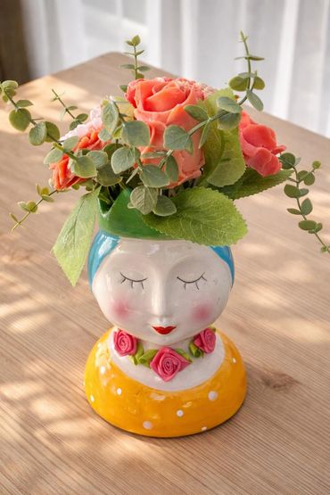 Little Lady Bouquet with coconut blend wax melt roses and carnations. Unique and one of a kind becau