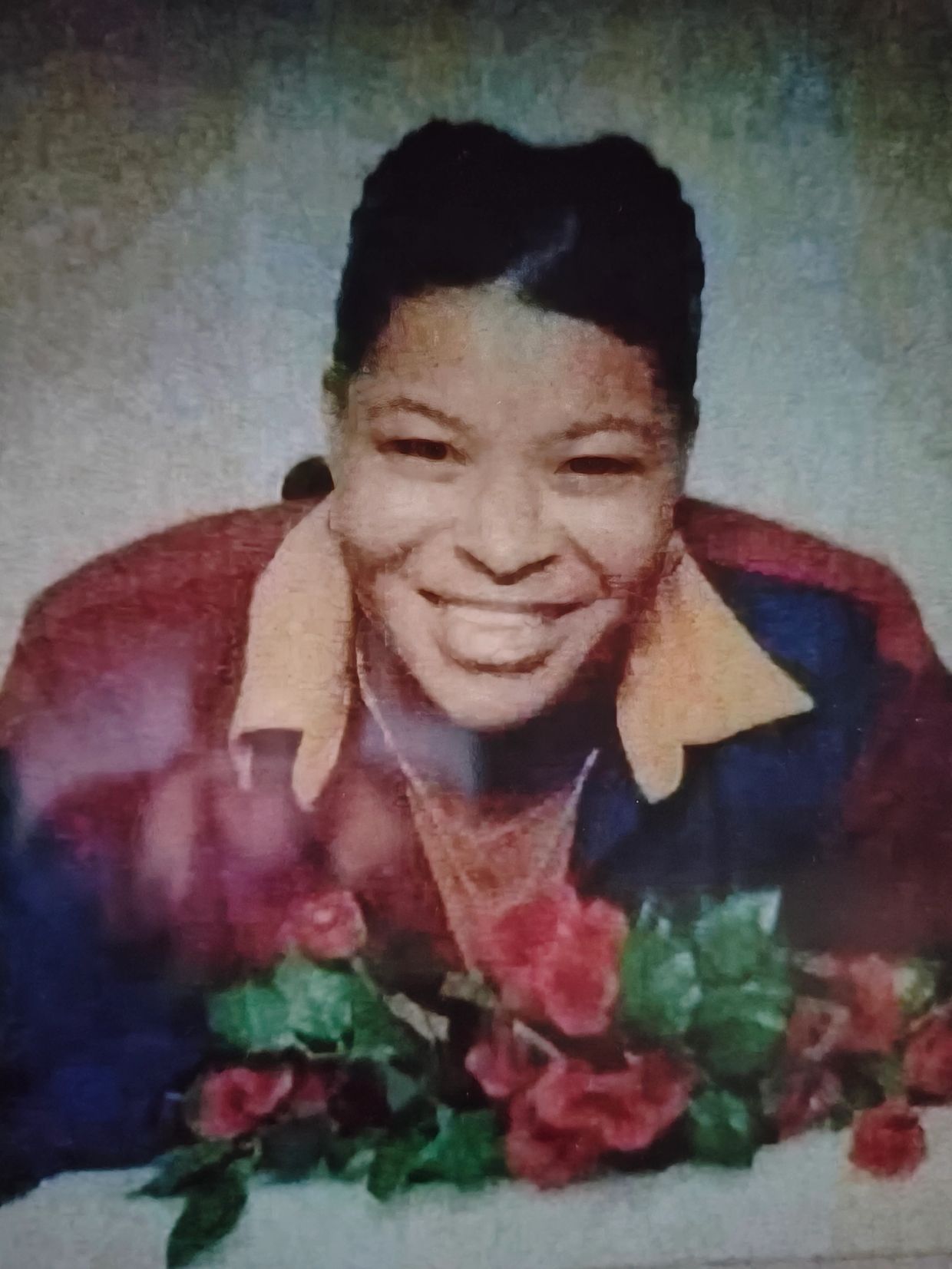 Smiling person with a bouquet of red flowers, homeless-outreach-brendas-hands-of-hope.jpg