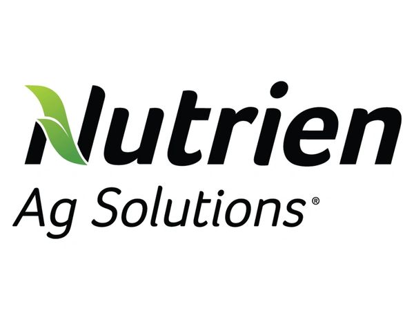 Nutrien Ag Solutions logo with green leaf design.