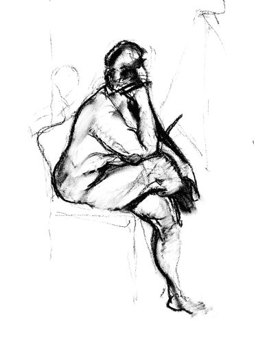 Seated figure