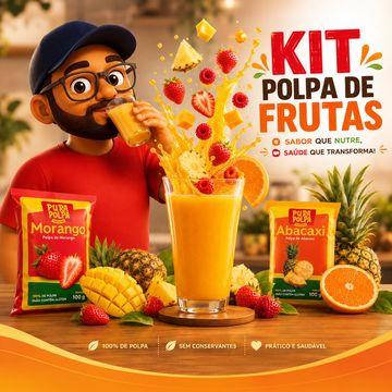 Kit Polpa de Frutas com sabor nutritivo e saudável.