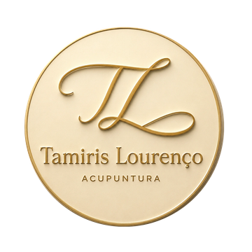 Logotipo circular elegante para Tamiris Lourenço Acupuntura.