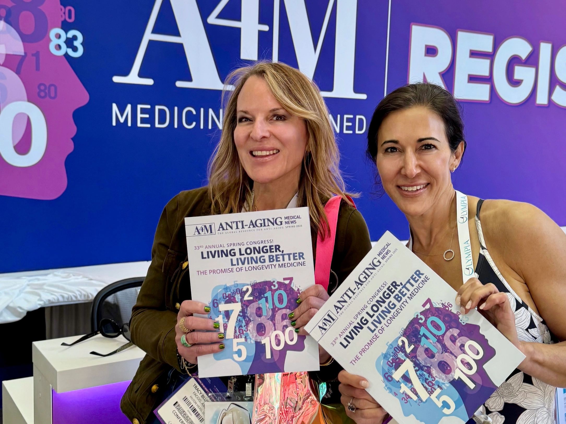 Drs. Blusewicz and Coley at the A4M Anti-Aging Congress at the forefront of longevity medicine