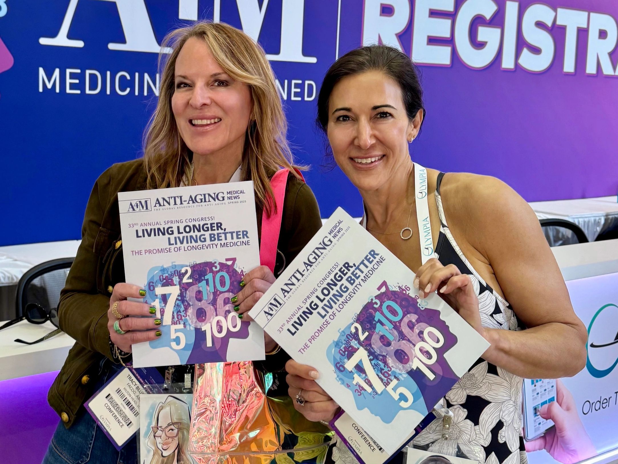 Drs. Blusewicz and Coley at the A4M Anti-Aging Congress at the forefront of longevity medicine