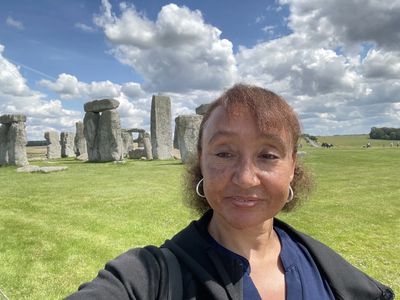 Ivy Holloway at Stonehenge, England