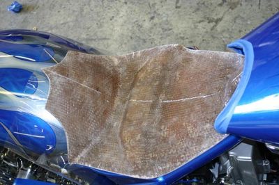 How to build an inexpensive motorcycle tank, fender stand for custom  painting 
