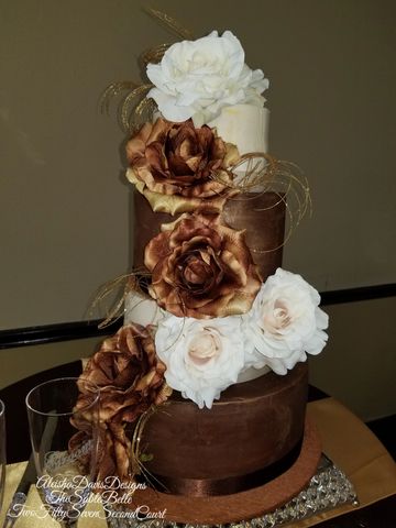 Ganache Cakes with Faux Flowers Special Event