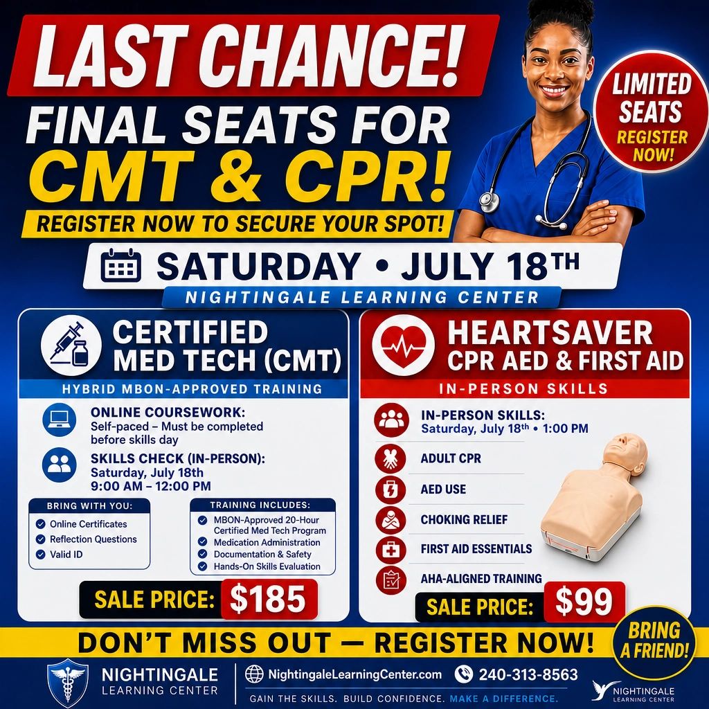 CMT Classes in Baltimore - Enroll Now!