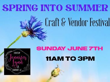 Craft and vendor festival on June 7th at Macungie Memorial Park.