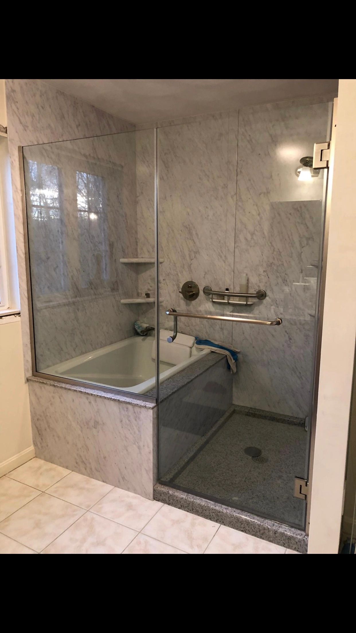 Glass doors on your tub or shower