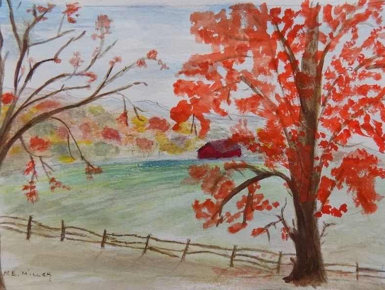 HOwell Living History Museum#NancyEMillerArtist#Buckscountyartist#phillipsmillartist