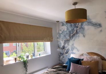 Large Bedroom Roman Blind