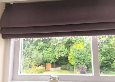 Roman Blind with trim