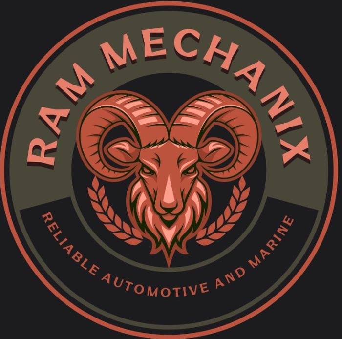 Logo featuring a ram's head with the text 'Ram Mechanix' and 'Reliable Automotive and Marine'.