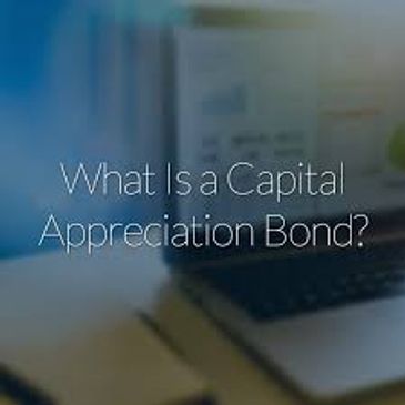 Text asking 'What Is a Capital Appreciation Bond?' on a blurred background.