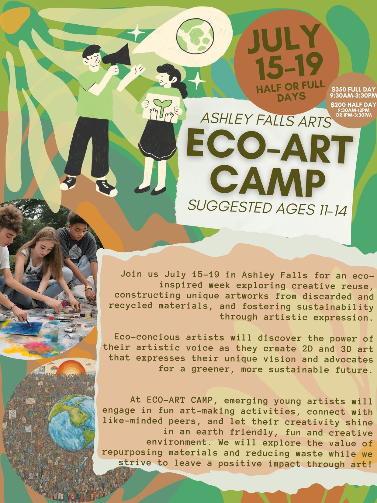 Join us July 15-19 in Ashley Falls for an eco-inspired week exploring creative reuse, constructing u
