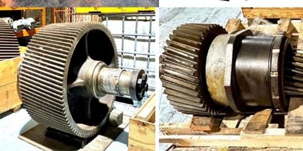 Picture collage of Marine Specialties, Inc. company logo, transmission gears, and the USNS Bob Hope