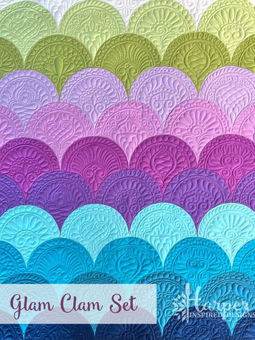 Glam Clam Digital Quilting Design Set for Computerized Longarm Quilters