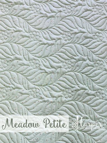 Meadow Petite Digital E2E Quilting Pantograph Design
Long leaf grass or vines with flowers