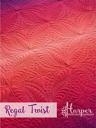 Regal Twist Digital Quilting Design Set for Computerized Longarm Quilters
