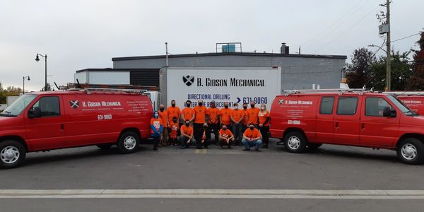 The B. Gibson Mechanical plumbers team is equipped with all necessary plumbing tools, machines.