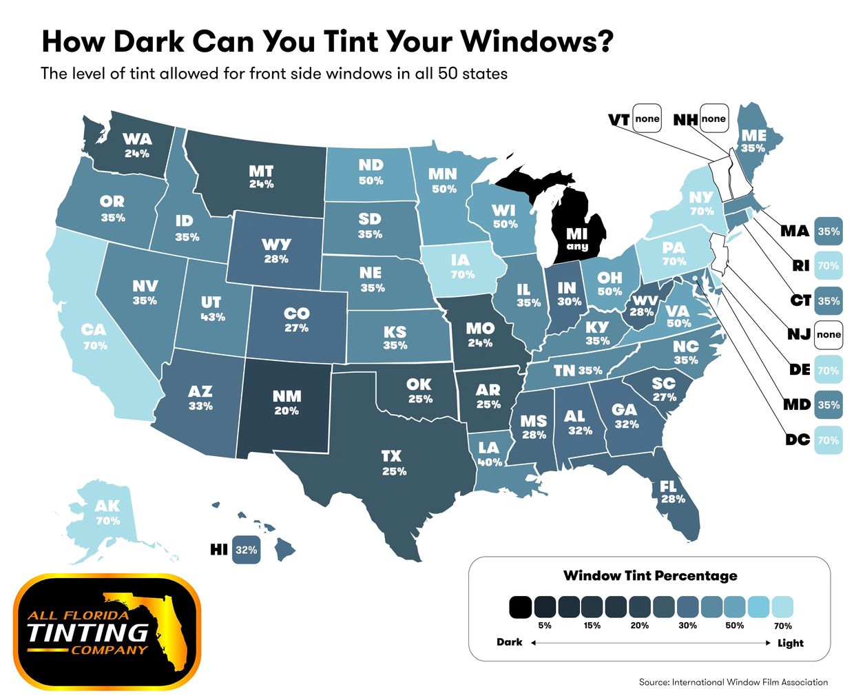 North Carolina has limits on window tints for your car, VERIFY