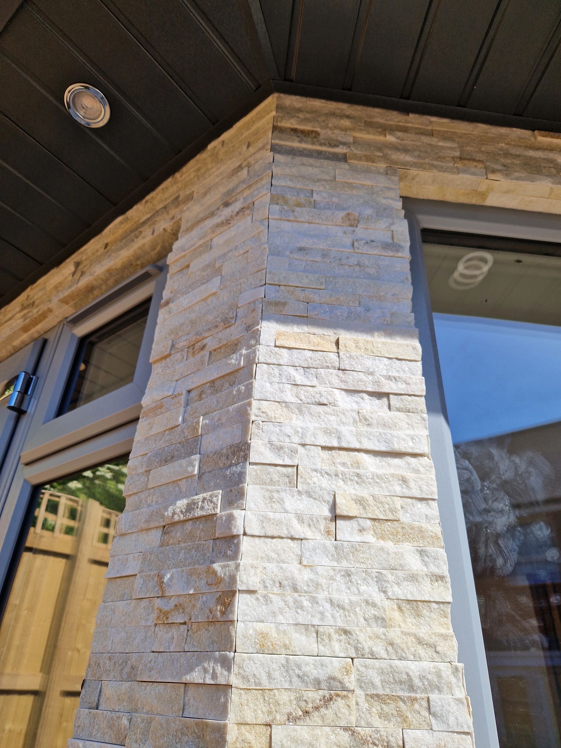 Stone clad garden room