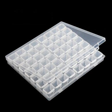 clear charm and jump rings storage case