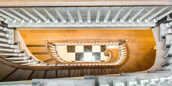 Stairs made with custom woodwork