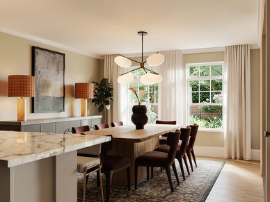 Warm White Dining Room