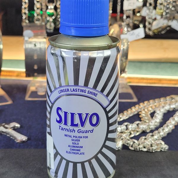 a can of silvo. its a polish for metal