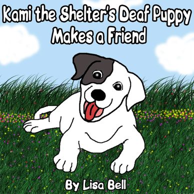 Kami the Shelter's Deaf Puppy makes a friend right at the shelter.