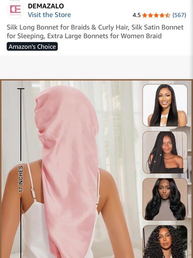 Long Bonnets available to shop on Amzon 