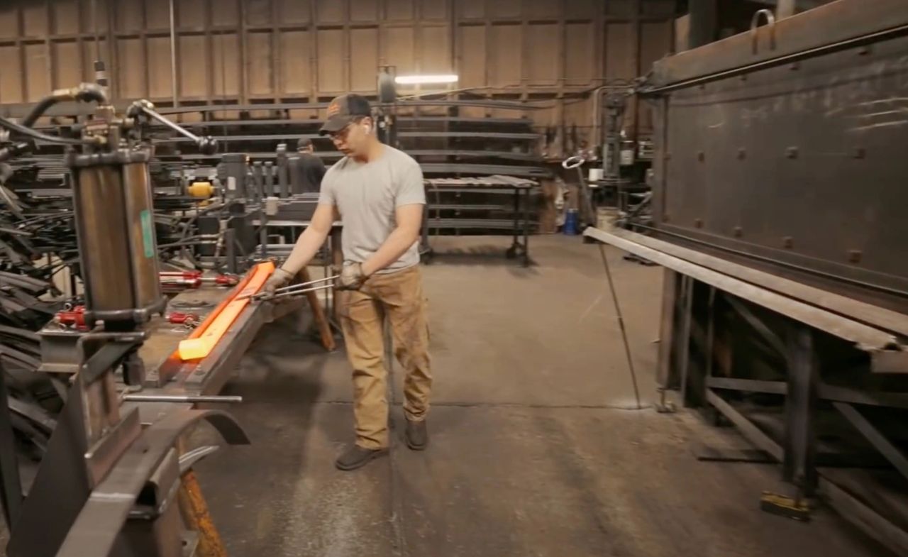 Oven on Right -  Straigtening Fixture Left