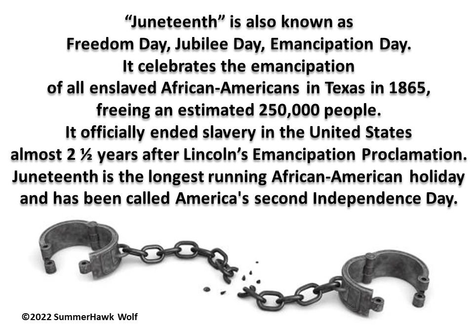 Happy Emancipation Day! Finally a federal holiday!