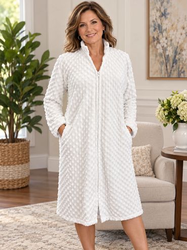 Short Zip Robe available in 13 colors